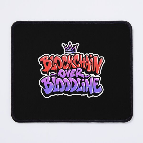 Item preview, Bitcoin Blockchain Over Bloodline Graffiti Design designed and sold by RadDeck.
