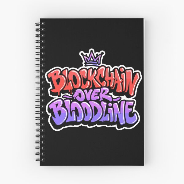 Item preview, Bitcoin Blockchain Over Bloodline Graffiti Design designed and sold by RadDeck.