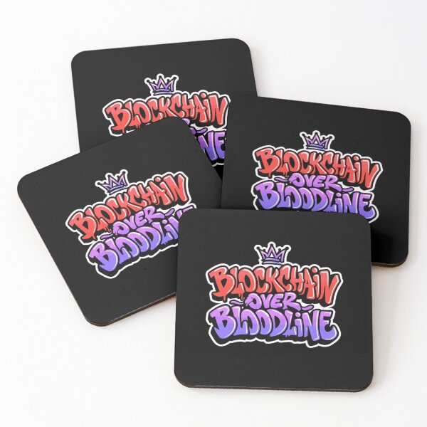 Item preview, Bitcoin Blockchain Over Bloodline Graffiti Design designed and sold by RadDeck.