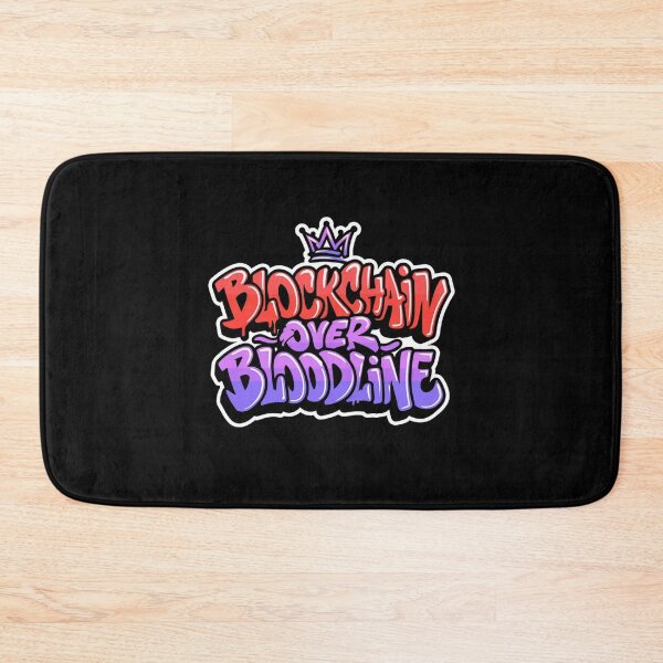 Item preview, Bitcoin Blockchain Over Bloodline Graffiti Design designed and sold by RadDeck.