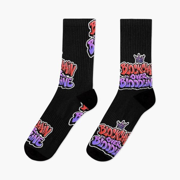 Item preview, Bitcoin Blockchain Over Bloodline Graffiti Design designed and sold by RadDeck.