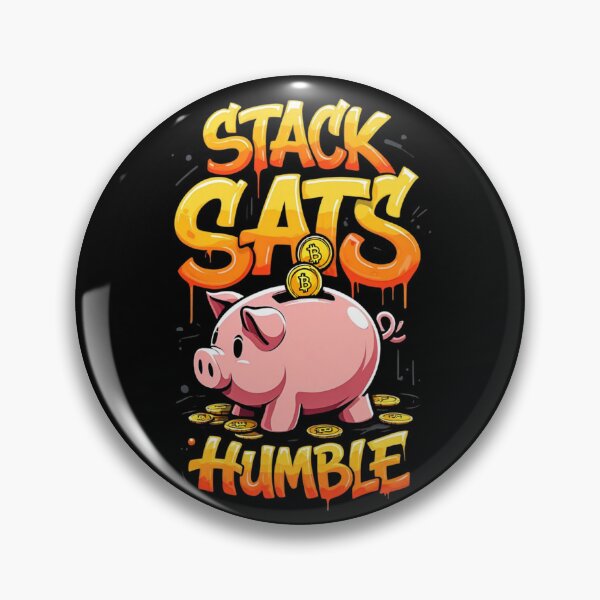 Item preview, Bitcoin Stack Sats Stay Humble Graffiti Design designed and sold by RadDeck.