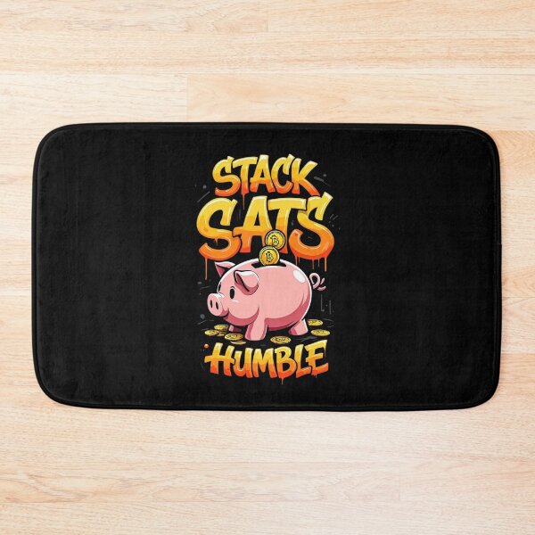 Item preview, Bitcoin Stack Sats Stay Humble Graffiti Design designed and sold by RadDeck.