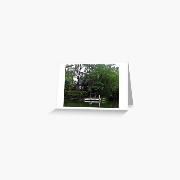 A-Frame Lake House Greeting Card