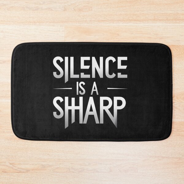 Item preview, Silence is a Sharp Reply – Minimalist Quote Design designed and sold by Irene Catchmind.