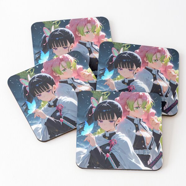 Item preview, Kanao Tsuyuri Demon Slayer Anime Girl Night Butterfly designed and sold by TorbenKuhano.