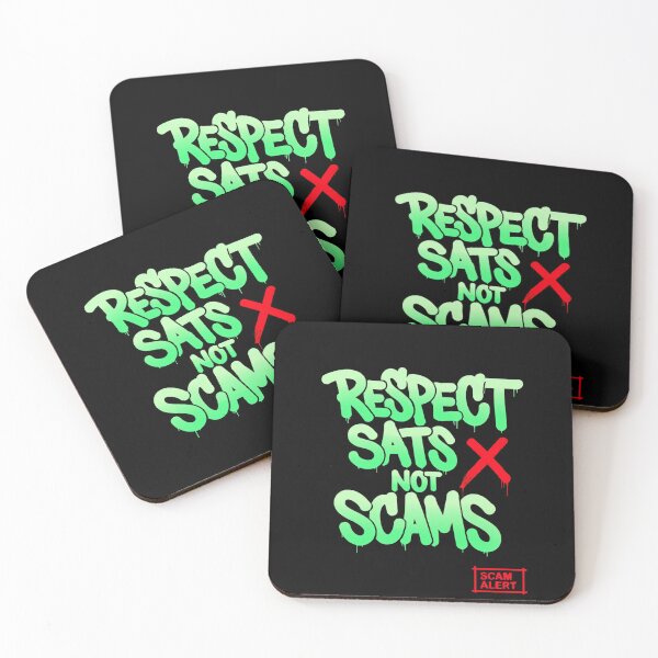 Item preview, Bitcoin Respect Sats Not Scams Graffiti Design designed and sold by RadDeck.