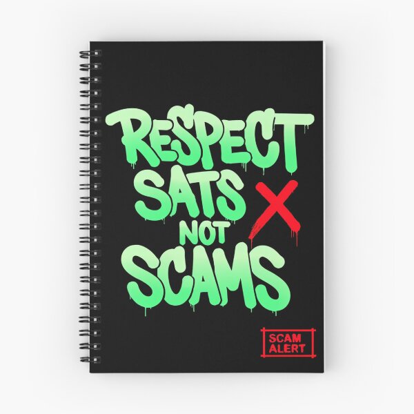 Item preview, Bitcoin Respect Sats Not Scams Graffiti Design designed and sold by RadDeck.