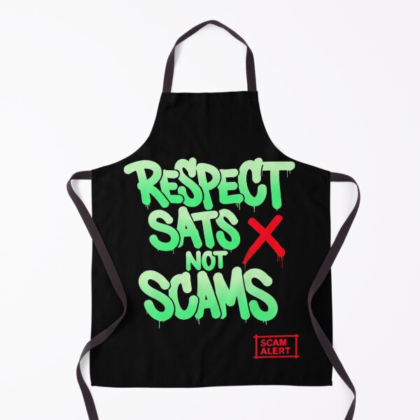 Item preview, Bitcoin Respect Sats Not Scams Graffiti Design designed and sold by RadDeck.