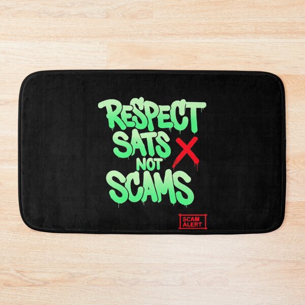 Item preview, Bitcoin Respect Sats Not Scams Graffiti Design designed and sold by RadDeck.