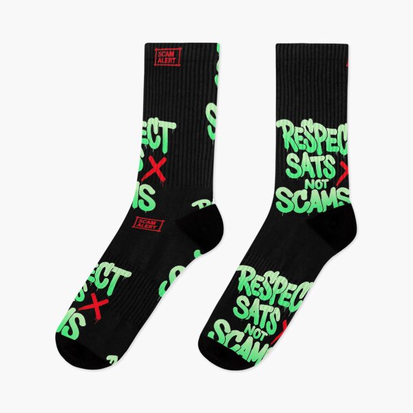 Item preview, Bitcoin Respect Sats Not Scams Graffiti Design designed and sold by RadDeck.