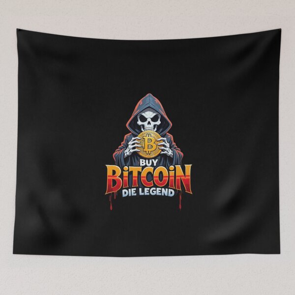 Item preview, Bitcoin Buy Bitcoin Die Legend Graffiti Design designed and sold by RadDeck.