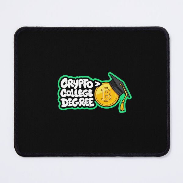 Item preview, Bitcoin Crypto Greater Than College Degree Graffiti Design designed and sold by RadDeck.