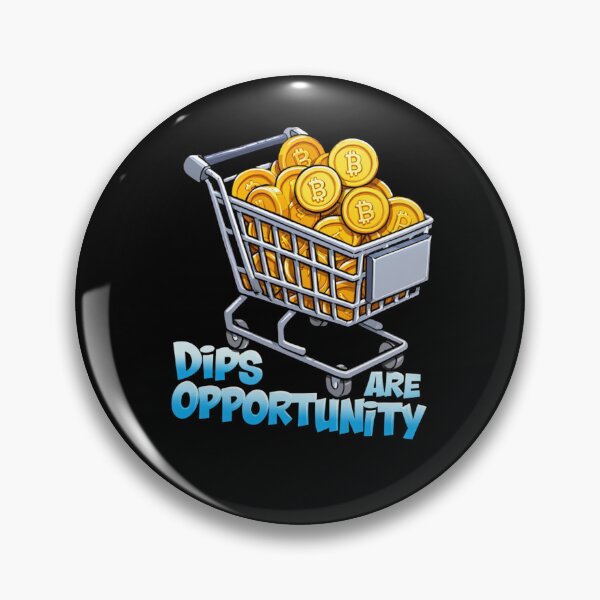 Item preview, Bitcoin Dips Are Opportunity Graffiti Design designed and sold by RadDeck.