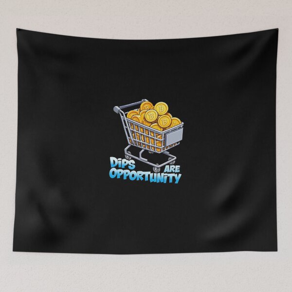 Item preview, Bitcoin Dips Are Opportunity Graffiti Design designed and sold by RadDeck.