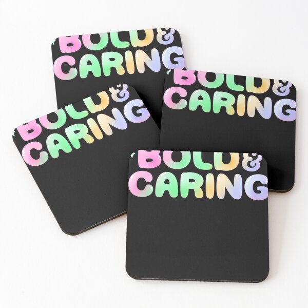 Item preview, Bold & Caring in Pastel Rainbow designed and sold by NewmanArtFas.