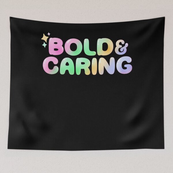 Item preview, Bold & Caring in Pastel Rainbow designed and sold by NewmanArtFas.