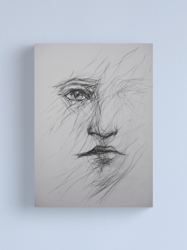 Thumbnail 1 of 3, Canvas Print, Gaze designed and sold by Anthropolog.