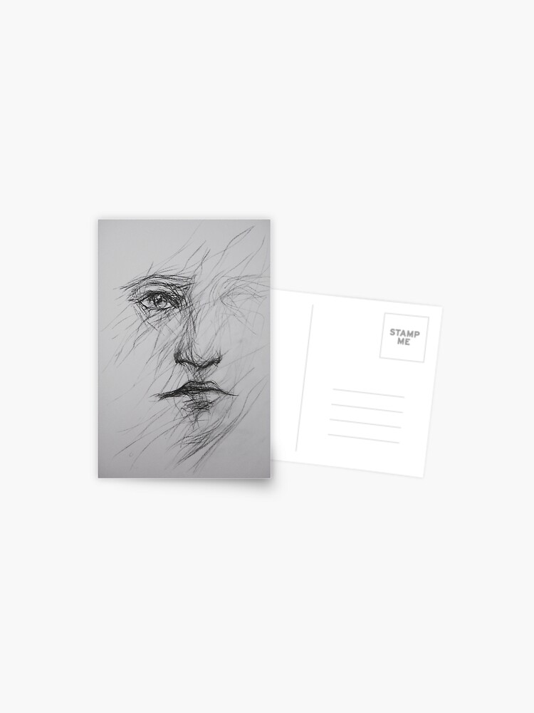 Thumbnail 1 of 2, Postcard, Gaze designed and sold by Anthropolog.