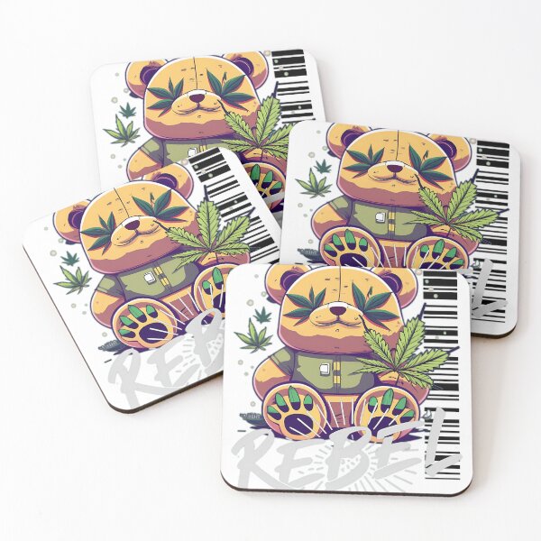 Item preview, Rebel Stoner Dopapod Bear With Me Popart Style Anime Character   designed and sold by ViolletteCouet.