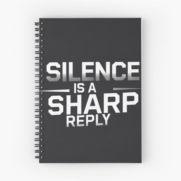 Item preview, Silence is a Sharp Reply – Minimalist Quote Design designed and sold by Irene Catchmind.
