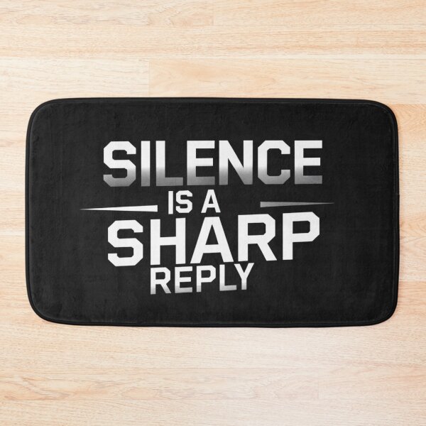 Item preview, Silence is a Sharp Reply – Minimalist Quote Design designed and sold by Irene Catchmind.