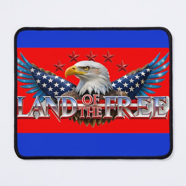 Item preview, Land of the free American patriotic eagle design designed and sold by Angelastr35.