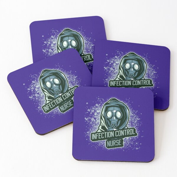 Item preview, Infection Control Nurse with Gas Mask - Funny Nurse  designed and sold by FreshMedThreads.