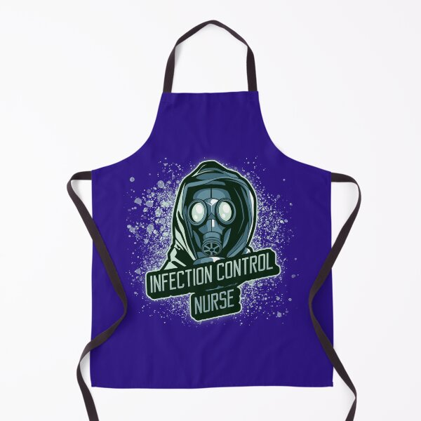 Item preview, Infection Control Nurse with Gas Mask - Funny Nurse  designed and sold by FreshMedThreads.