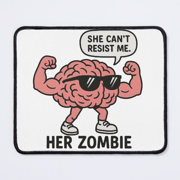 Item preview, Funny Halloween Shirts – She Can’t Resist Me, Her Zombie designed and sold by artbibun.