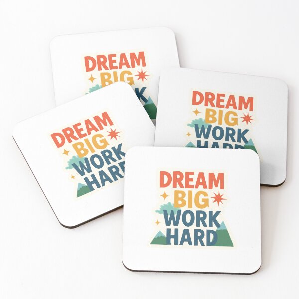 Item preview, Dream Big, Work Hard - Motivational Words for a Productive Day designed and sold by CosmicSeasonsStudio.