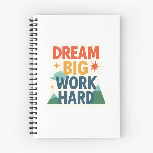 Item preview, Dream Big, Work Hard - Motivational Words for a Productive Day designed and sold by CosmicSeasonsStudio.