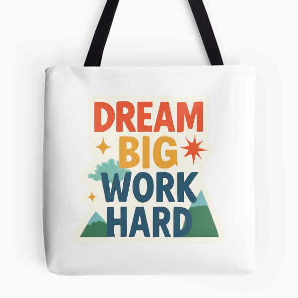 Item preview, Dream Big, Work Hard - Motivational Words for a Productive Day designed and sold by CosmicSeasonsStudio.