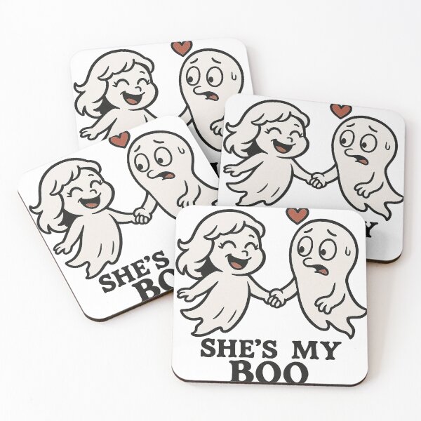 Item preview, Funny Halloween Shirts – She’s My Boo designed and sold by artbibun.