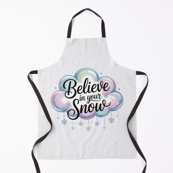 Item preview, Believe in Your Snow – Inspirational Winter Quote designed and sold by Jollys-ArtShop.