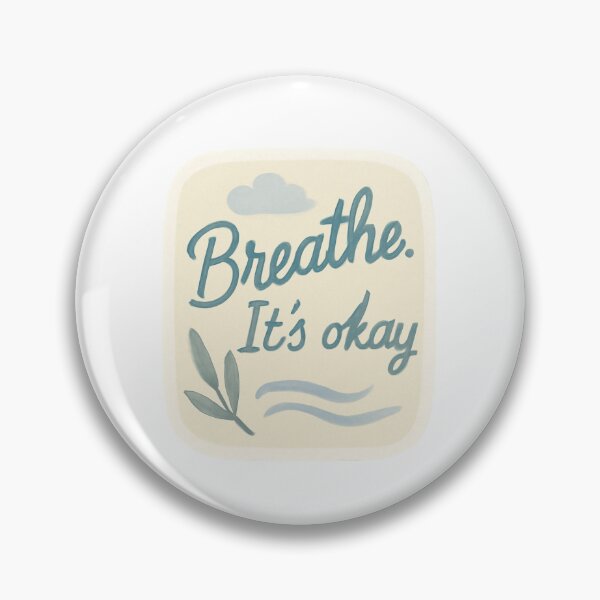 Item preview, Breathe. It's Okay - Motivational Words for a Productive Day designed and sold by CosmicSeasonsStudio.