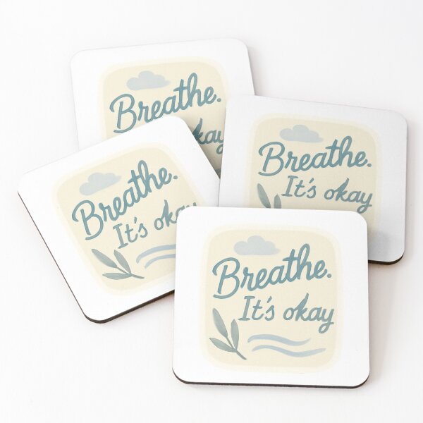Item preview, Breathe. It's Okay - Motivational Words for a Productive Day designed and sold by CosmicSeasonsStudio.