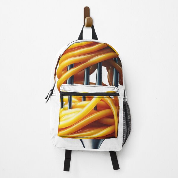 Item preview, Close-Up of Fork Twirling Yellow Spaghetti Against a Black Background designed and sold by KanDa-Shop.