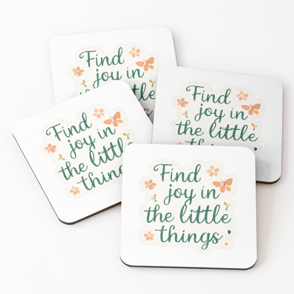 Item preview, Find Joy in the Little Things - Motivational Words for a Productive Day designed and sold by CosmicSeasonsStudio.