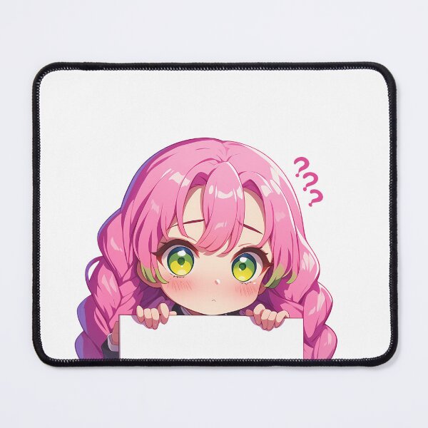 Item preview, Mitsuri Kanroji Demon Slayer Anime Chibi Pink Hair designed and sold by TorbenKuhano.