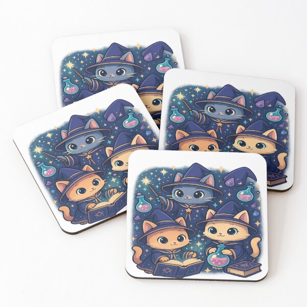Item preview, Wizard Cat Academy – Magical Kawaii Feline Sticker designed and sold by Trendiihub.