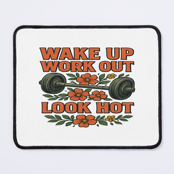 Aperçu de l'œuvre Réveil, entraînement, look sexy – Design de motivation fitness créée et vendue par GenDesignLab.