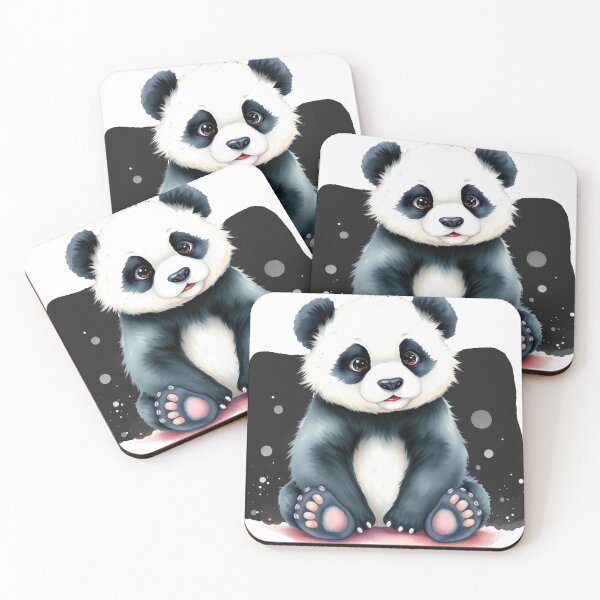 Aperçu de l'œuvre Illustration d'un adorable bébé panda – Impression artistique créée et vendue par EllDAV777.