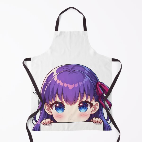 Item preview, Sakura Matou Fate Stay Night Gentle Peeking Chibi Anime designed and sold by TorbenKuhano.