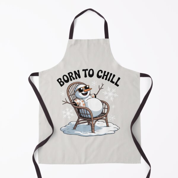 Item preview, Born to Chill – Funny Relaxed Snowman Design designed and sold by Jollys-ArtShop.