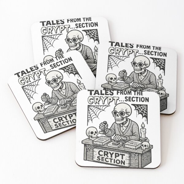 Item preview, Funny Halloween Shirts – Skeleton Tales From The Crypt Section designed and sold by artbibun.