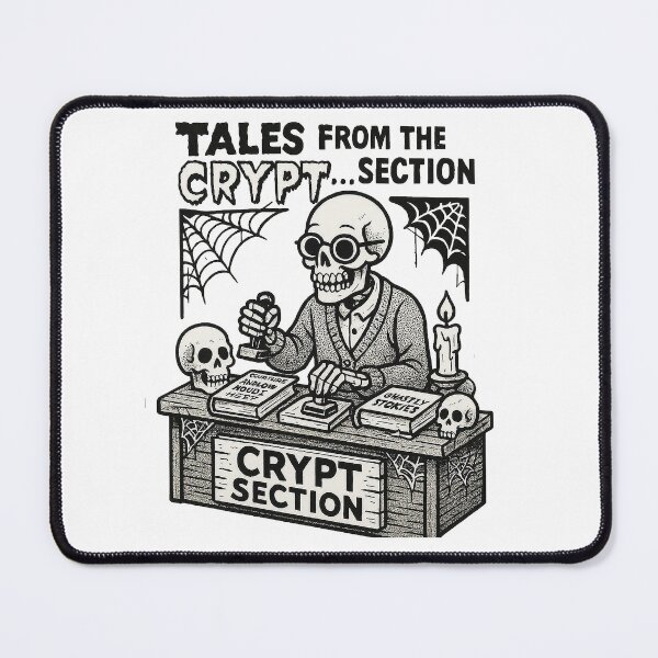 Item preview, Funny Halloween Shirts – Skeleton Tales From The Crypt Section designed and sold by artbibun.
