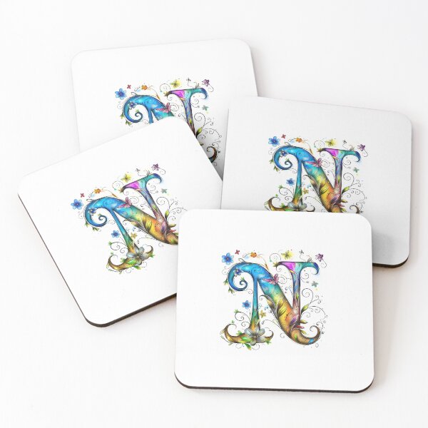Item preview, Whimsical Monogram Letter N designed and sold by Boddicca.