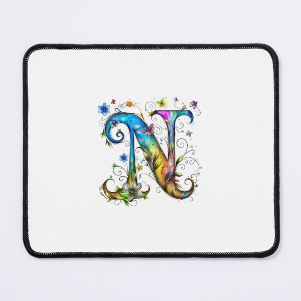 Item preview, Whimsical Monogram Letter N designed and sold by Boddicca.