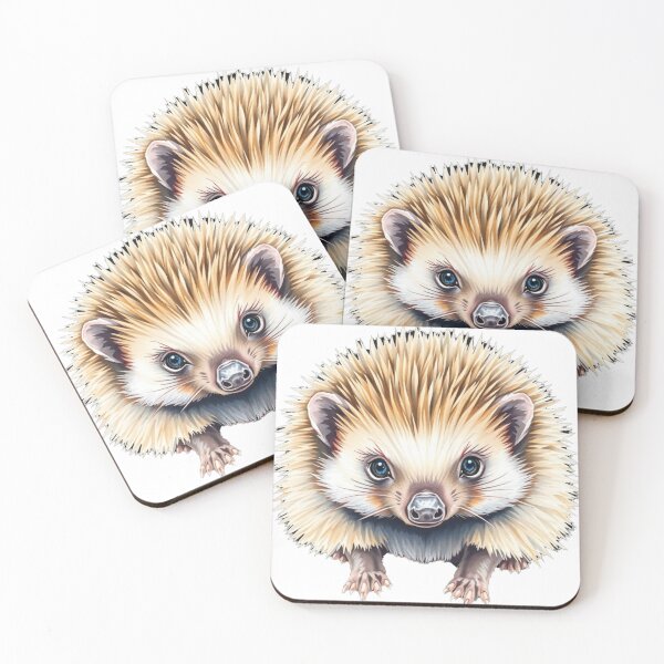 Item preview, Cute Hedgehog Illustration - Adorable Spiky Animal Art Print designed and sold by EllDAV777.